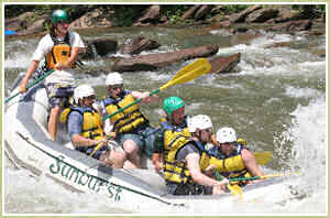 Rafting the Ocoee River - click to enlarge