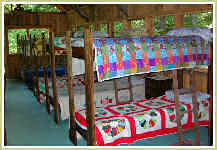 Twin Bunkbeds with Handmade Quilts